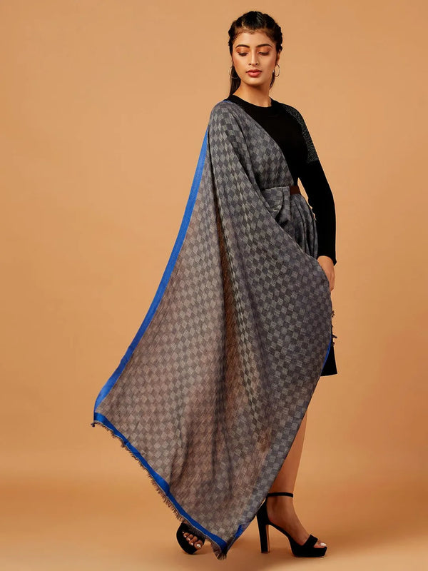 Warm Stole with Dobby Pattern in Multi