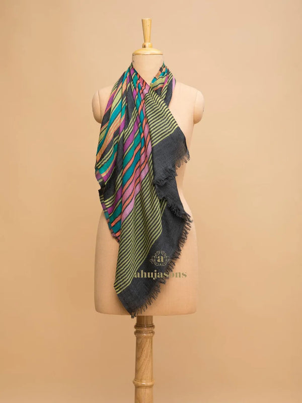 Multi Stripe Woollen Stole