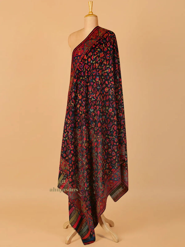 Heritage Shawl Wool Blend with Kaani Pattern in Multi