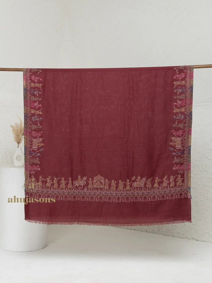 Woollen Kani Weave Shawl